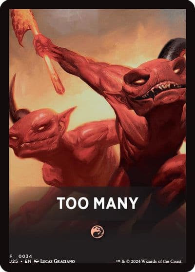 Too Many Theme Card Foundations Jumpstart Magic card