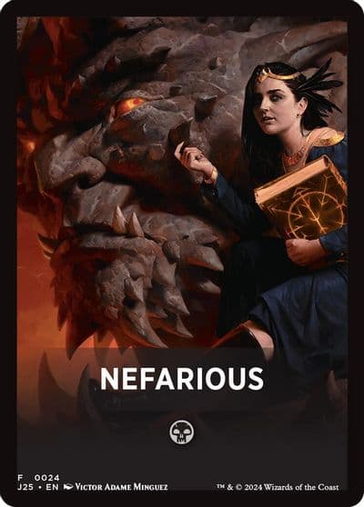 Nefarious Theme Card Foundations Jumpstart Magic card