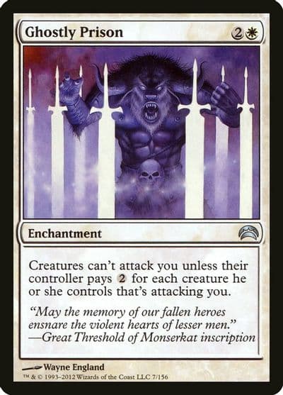 Ghostly Prison Planechase 2012 Magic card