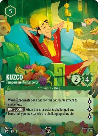 Kuzco Temperamental Emperor Disney Lorcana Promo Cards Lorcana card
