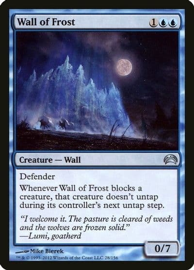 Wall of Frost Planechase 2012 Magic card