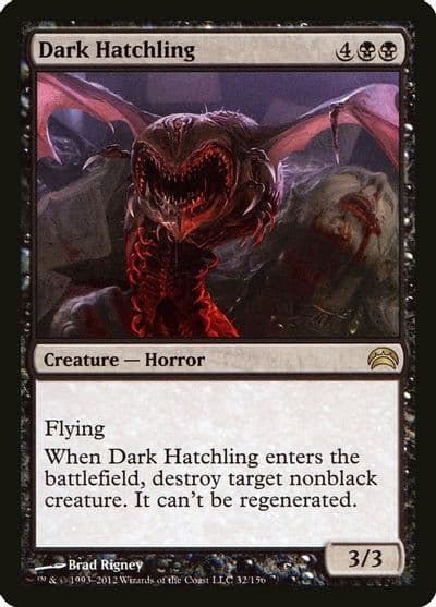Dark Hatchling Planechase 2012 Magic card