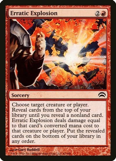 Erratic Explosion Planechase 2012 Magic card
