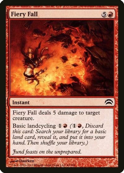 Fiery Fall Planechase 2012 Magic card