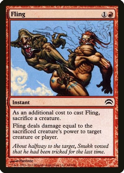 Fling Planechase 2012 Magic card