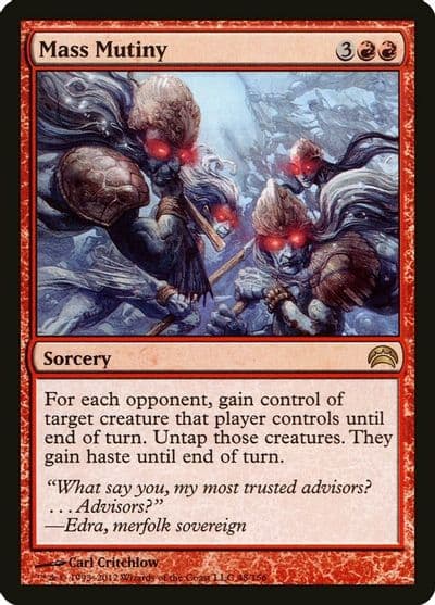 Mass Mutiny Planechase 2012 Magic card
