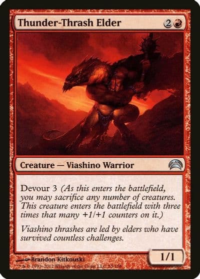 Thunder Thrash Elder Planechase 2012 Magic card