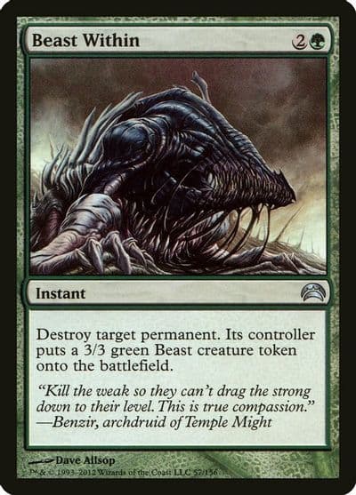 Beast Within Planechase 2012 Magic card