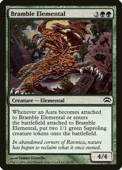 Bramble Elemental Planechase 2012 Magic card