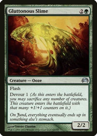Gluttonous Slime Planechase 2012 Magic card