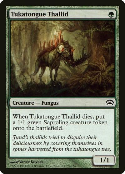Tukatongue Thallid Planechase 2012 Magic card