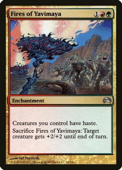 Fires of Yavimaya Planechase 2012 Magic card