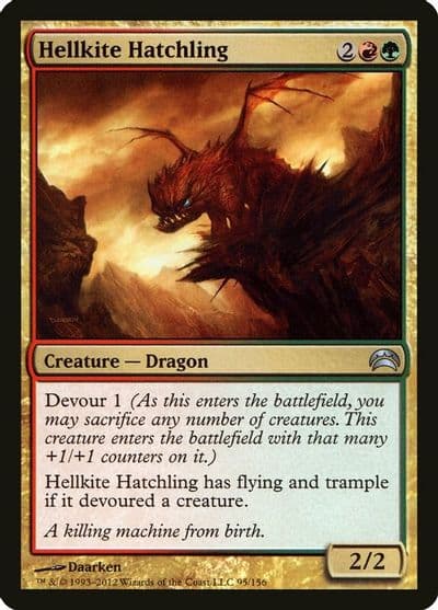 Hellkite Hatchling Planechase 2012 Magic card