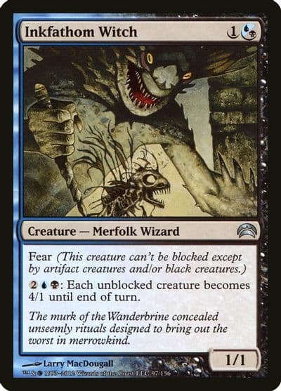 Inkfathom Witch Planechase 2012 Magic card