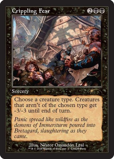 Crippling Fear Retro Frame WPN & Gateway Promos Magic card