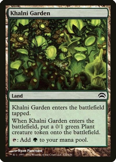 Khalni Garden Planechase 2012 Magic card