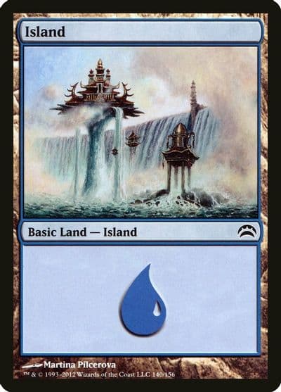 Island 140 Planechase 2012 Magic card