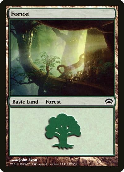 Forest 152 Planechase 2012 Magic card