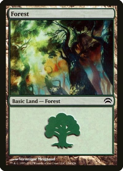 Forest 154 Planechase 2012 Magic card