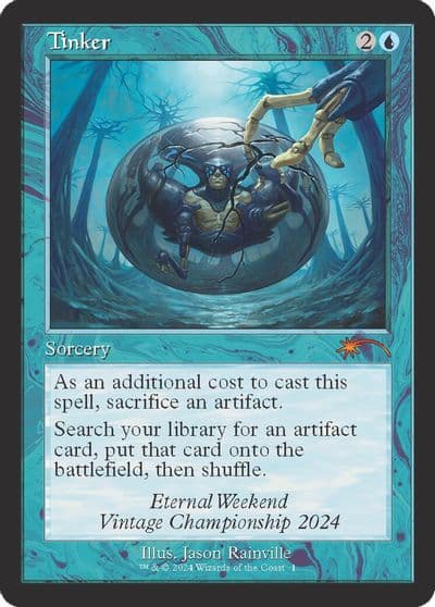 Tinker Retro Frame Eternal Weekend 2024 Promo Unique and Miscellaneous Promos Magic card