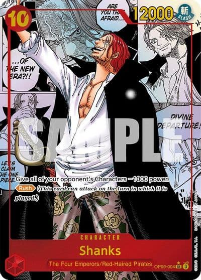 Shanks 004 Manga Emperors in the New World One Piece card
