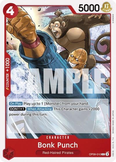 Bonk Punch Emperors in the New World One Piece card
