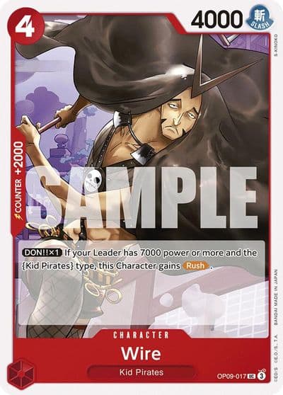 Wire Emperors in the New World One Piece card