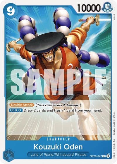 Kouzuki Oden Emperors in the New World One Piece card