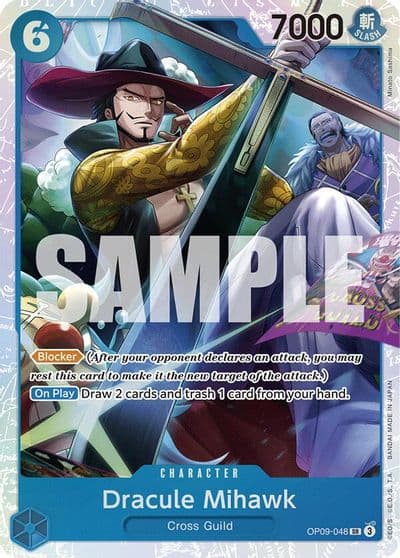 Dracule Mihawk Emperors in the New World One Piece card