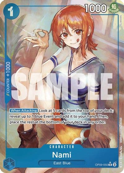 Nami 050 Parallel Emperors in the New World One Piece card