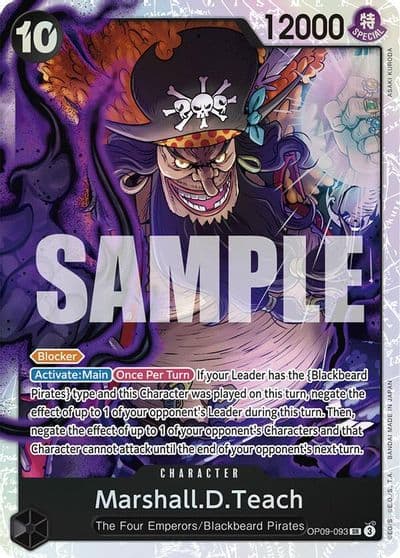 MarshallDTeach 093 Emperors in the New World One Piece card