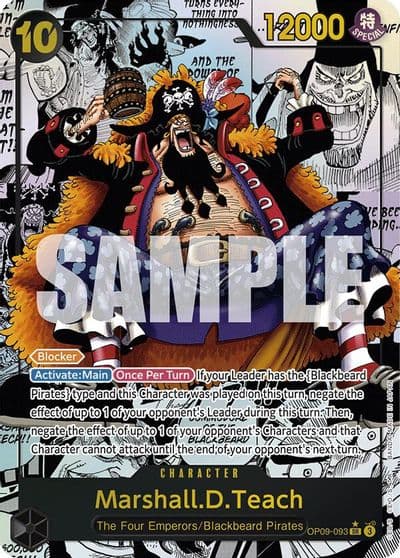 MarshallDTeach 093 Manga Emperors in the New World One Piece card