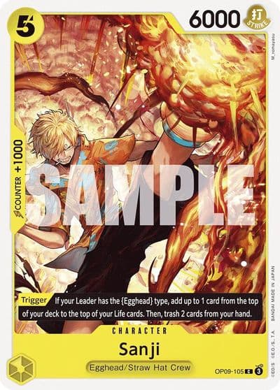 Sanji 105 Emperors in the New World One Piece card