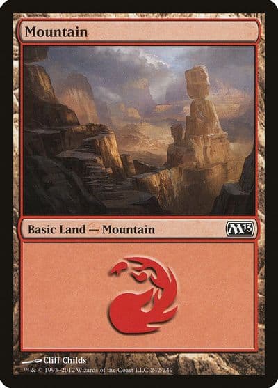Mountain 242 Magic 2013 (M13) Magic card