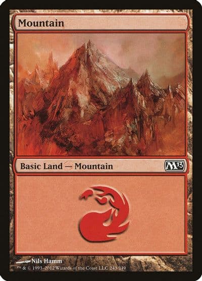 Mountain 243 Magic 2013 (M13) Magic card