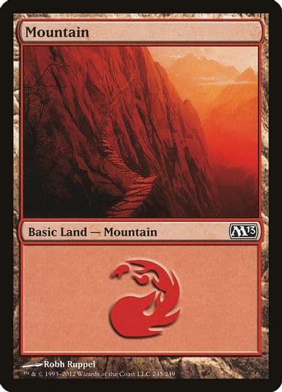 Mountain 245 Magic 2013 (M13) Magic card