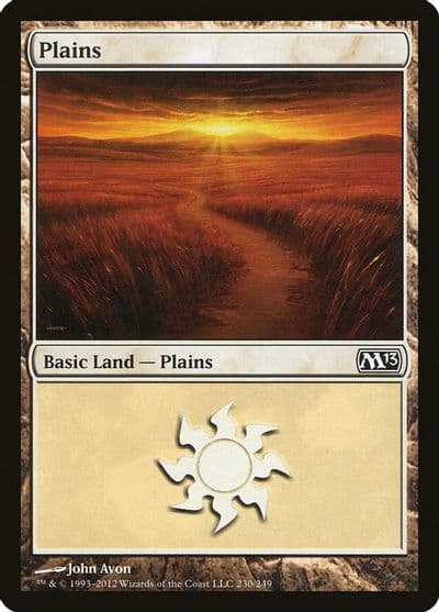 Plains 230 Magic 2013 (M13) Magic card