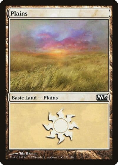 Plains 232 Magic 2013 (M13) Magic card