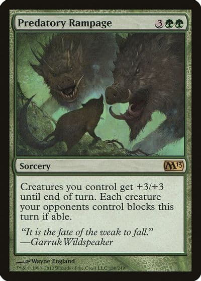 Predatory Rampage Magic 2013 (M13) Magic card