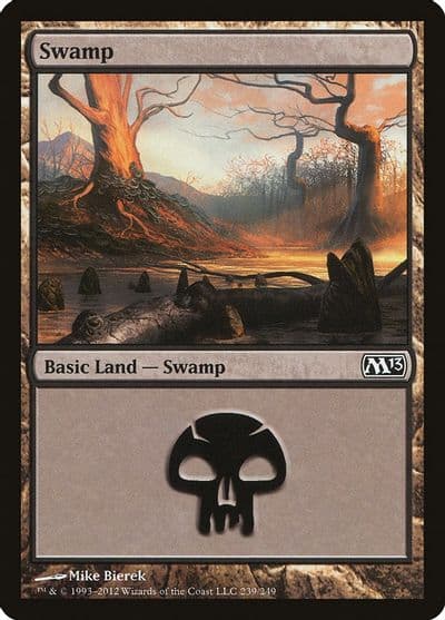 Swamp 239 Magic 2013 (M13) Magic card