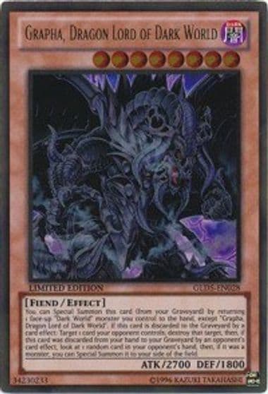 Grapha Dragon Lord of Dark World Gold Series: Haunted Mine Yu-Gi-Oh! card
