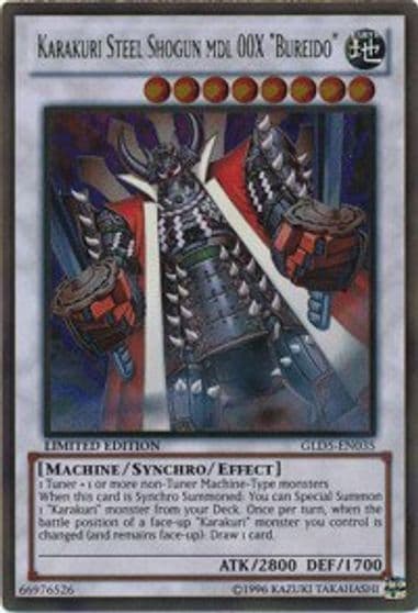 Karakuri Steel Shogun mdl 00X Bureido Gold Series: Haunted Mine Yu-Gi-Oh! card