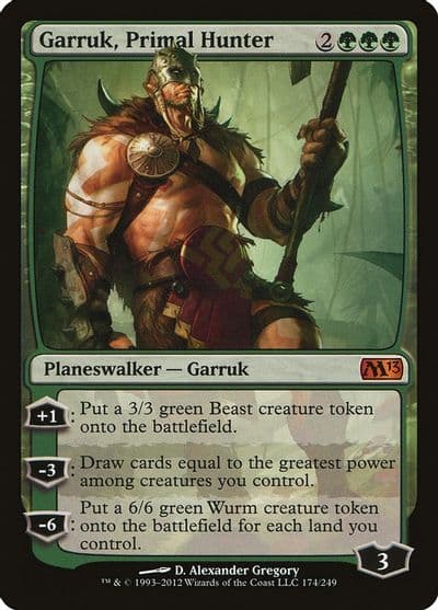 Garruk Primal Hunter Magic 2013 (M13) Magic card