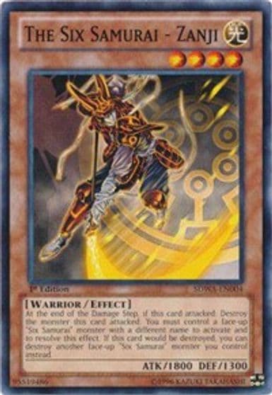 The Six Samurai Zanji Structure Deck: Samurai Warlords Yu-Gi-Oh! card