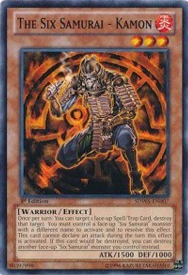 The Six Samurai Kamon Structure Deck: Samurai Warlords Yu-Gi-Oh! card