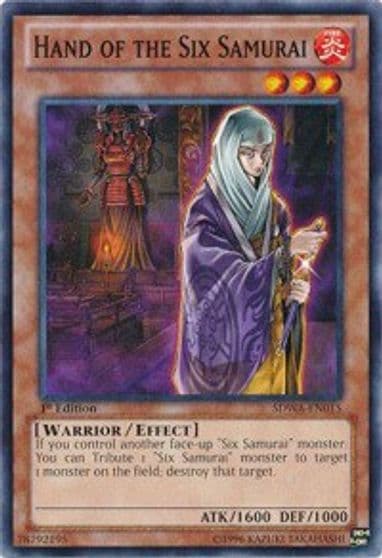 Hand of the Six Samurai Structure Deck: Samurai Warlords Yu-Gi-Oh! card