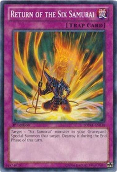 Return of the Six Samurai Structure Deck: Samurai Warlords Yu-Gi-Oh! card