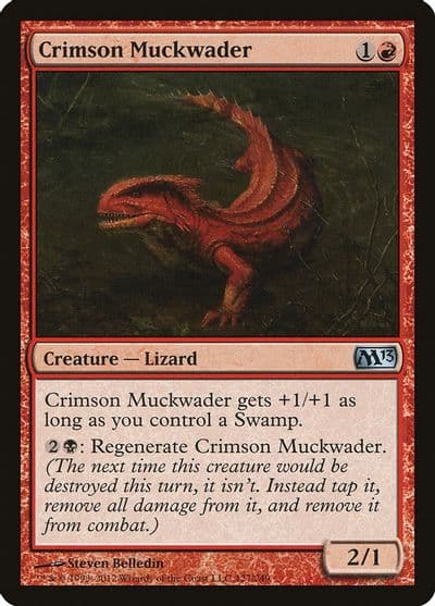 Crimson Muckwader Magic 2013 (M13) Magic card