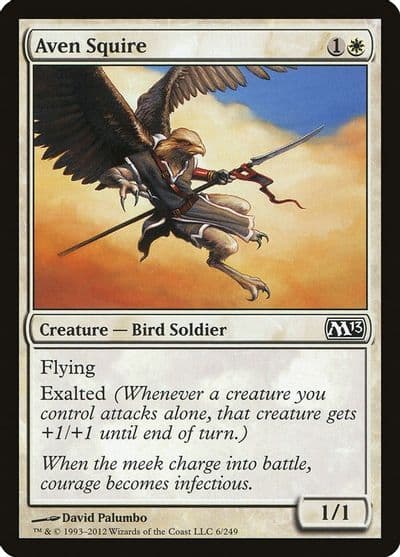 Aven Squire Magic 2013 (M13) Magic card