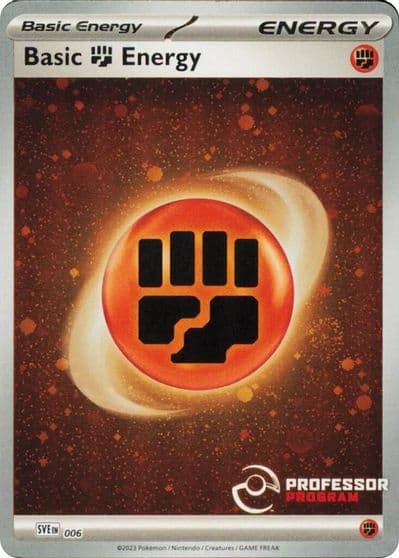 Fighting Energy (2023) Professor Program Promos Pokemon card